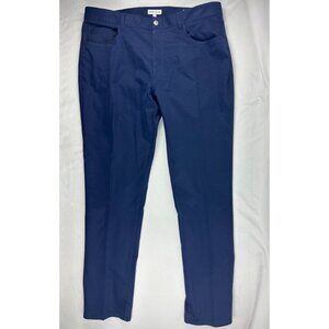 Peter Millar Crown Sport EB66 Performance Five Pocket Pant Golf Blue Navy 38x32